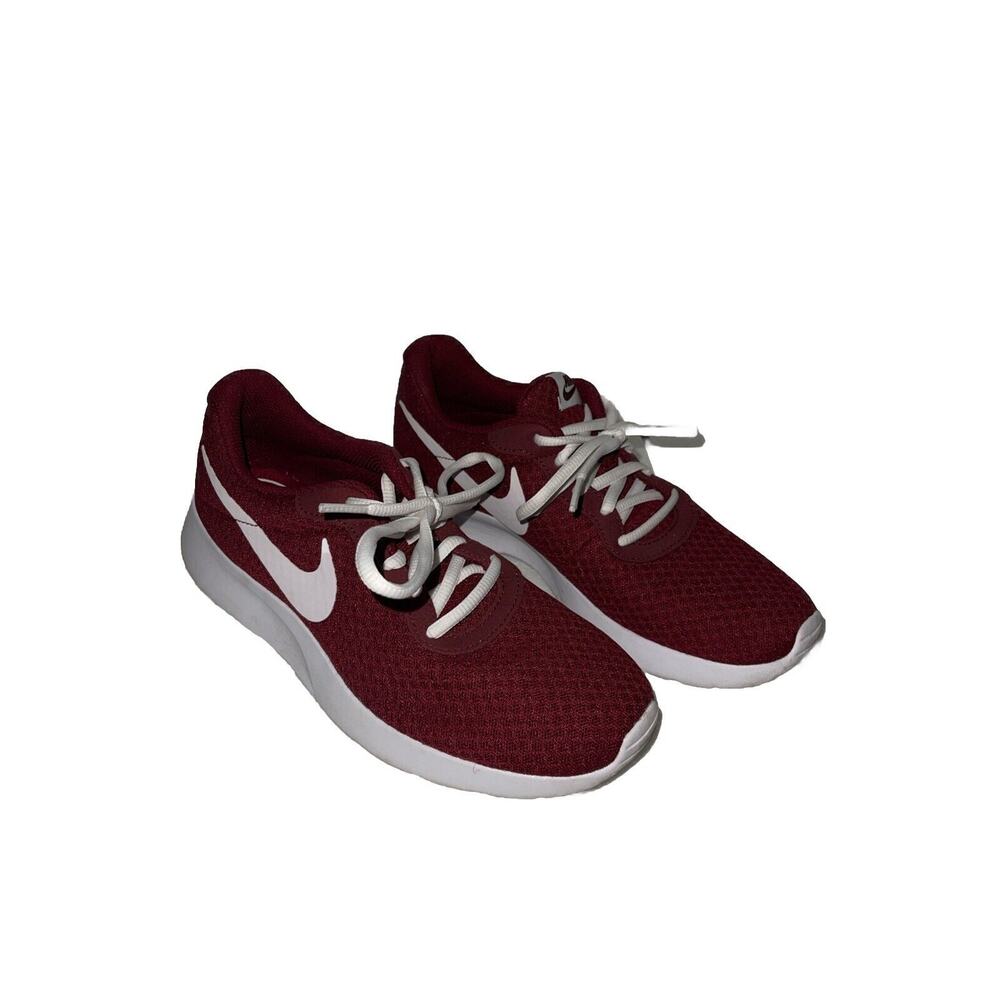 Nike Womens Tanjun 812655-604 Red Running Shoes Sneakers Size 8 - Nice!